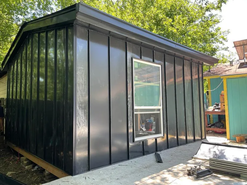 Black standing seam metal wall panels for Metal Roof Installation in Charlotte